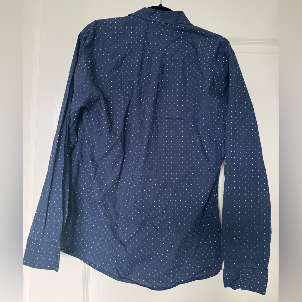 Blue Comma Button-Up Shirt - Picture 4 of 6